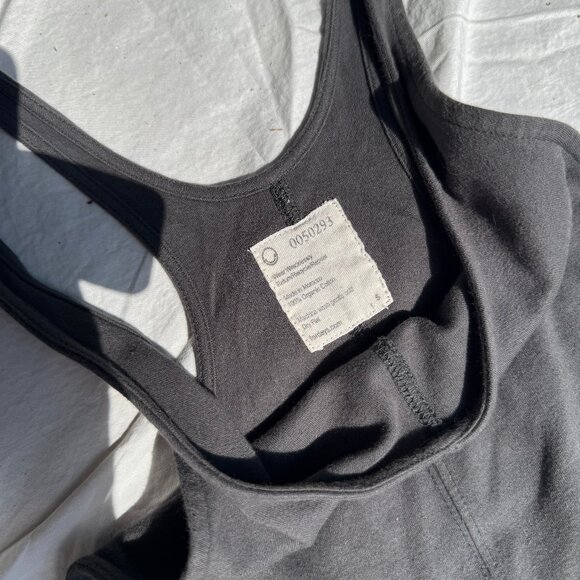 For Days Wear Wrecklessly Organic Cotton Relaxing Romper Sz Sm Charcoal - Picture 4 of 5
